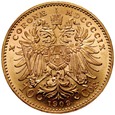 D75. Austria, 10 koron 1909, Franz Josef, st 2/1-