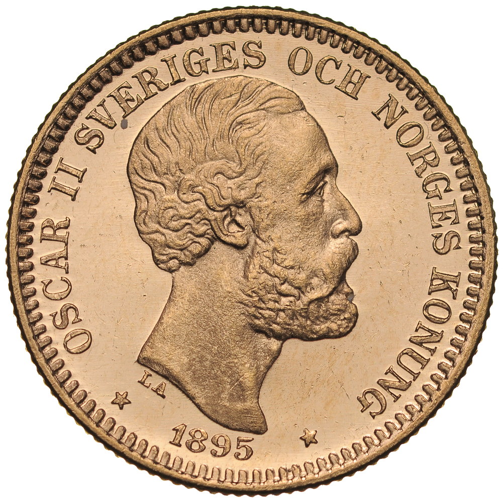 C64. Szwecja, 20 koron 1895, Oskar II, st 1