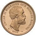 C64. Szwecja, 20 koron 1895, Oskar II, st 1