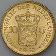 C3. Holandia, 10 guldenów 1932, Wilhelmina, st 1-