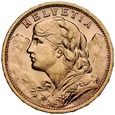 B90. Szwajcaria, 20 franków 1912, Heidi, st 2