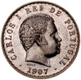 D152. Portugalia, 500 reisów 1907, Karol I, st 2