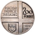 Węgry, 200 forintów 1977, Set pisarze, 6 szt st 1-