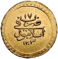 C19. Turcja, Altin 1203/18 (1806), Selim III, st 2