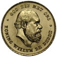D46. Holandia, 10 guldenów 1875, Wilhelm, st 1