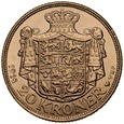 C376. Dania, 20 koron 1914, Christian X, st 2-1