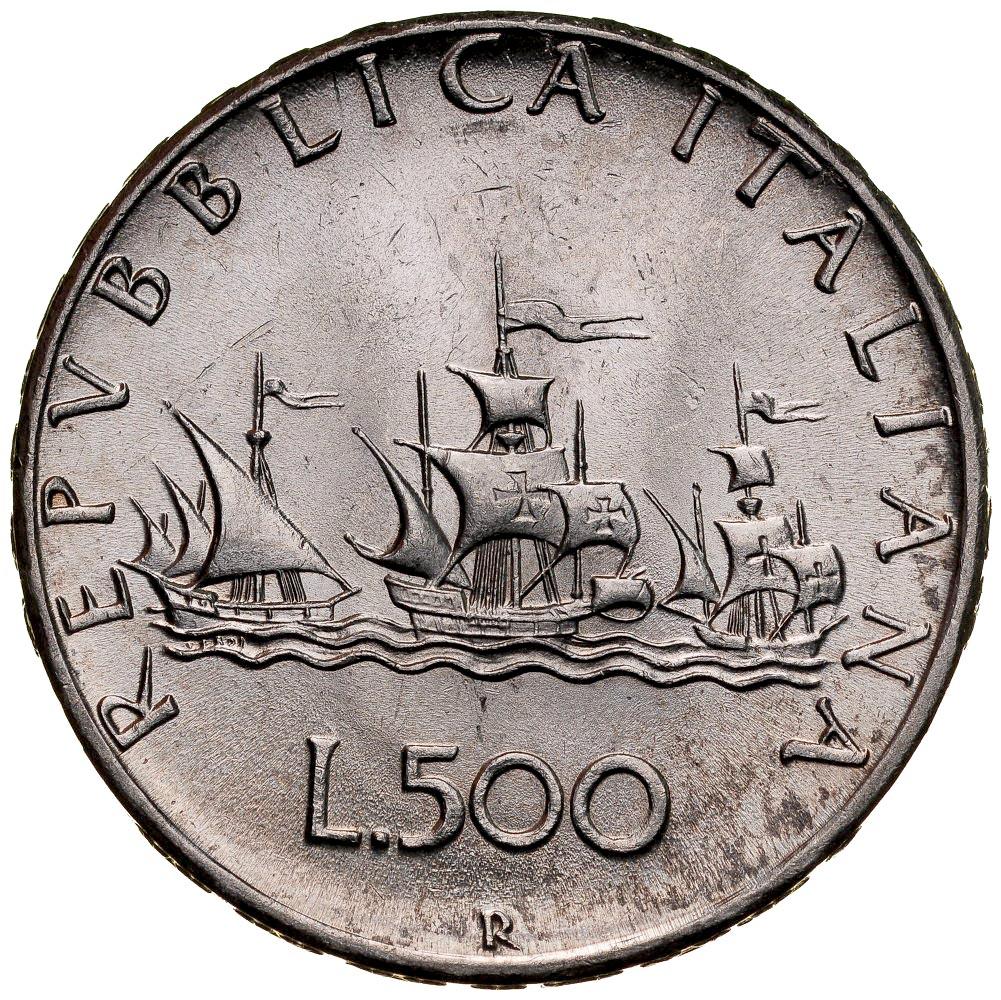 A198. Włochy, 500 lira Okręty, st 1-