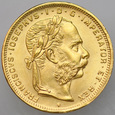 B36. Austria, 20 franków 1892, Franz Josef, st 1, NB