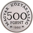 C334. Węgry, 500 forintów 1992, Karol Robert, st L