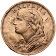 Szwajcaria, 20 franków 1935 B, Heidi, st 1-, 10 szt
