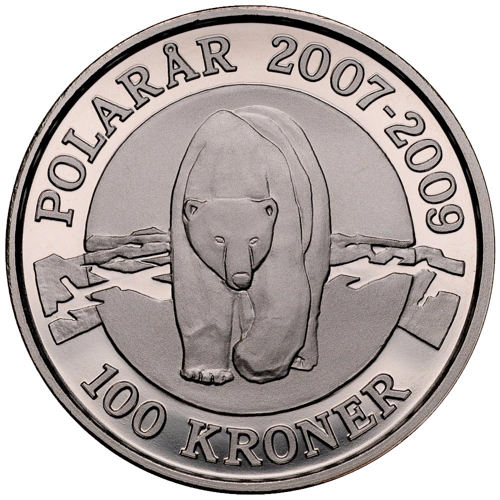 Dania, 100 koron 2007, Misio Polarny, st L