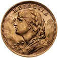 D5. Szwajcaria, 20 franków 1935 B, Heidi, st 1