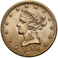C76. USA, 10 dolarów 1898, Liberty, st 2-/2