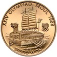 C319. Korea, 50000 won 1986, Olimpiada, L
