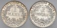 C398. Niemcy, Marka 1914 A i 1915 E, 2 szt
