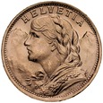 A101. Szwajcaria, 20 franków 1935 B, Heidi, st 1