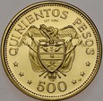 D277. Kolumbia, 500 pesos 1968, st L-