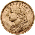 Szwajcaria, 20 franków 1935 B, Heidi, st 1, Super Oferta, 5 szt