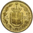 B81. Włochy, 20 lirów 1882, Umberto, st 1-