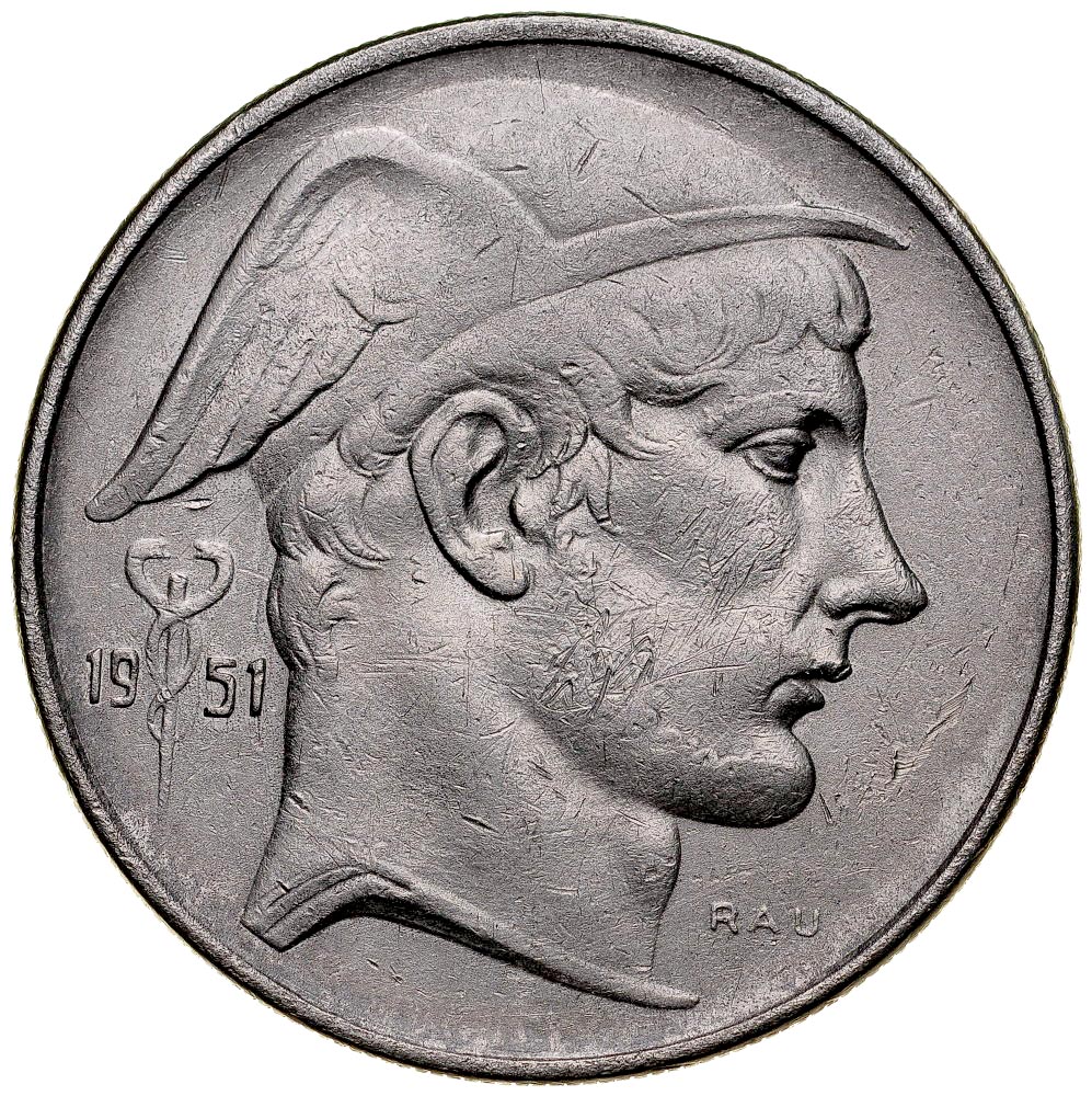A231. Belgia, 20 franków 1951, st 3-2