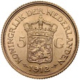 C389. Holandia, 5 guldenów 1912, Wilhelmina, st 2-1