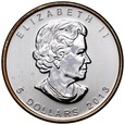 D198. Kanada, 5 dolarów 2013, Liść klonowy, uncja st 1- patyna