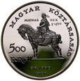 D329. Węgry, 500 forintów 1990, Maciej Korwin, st L-