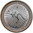 D137. Australia, Dollar 2017, Kangur, st 1, uncja srebra, patyna.