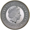 D137. Australia, Dollar 2017, Kangur, st 1, uncja srebra, patyna.