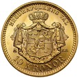 B45. Szwecja, 10 koron 1901, Oskar II, st 1