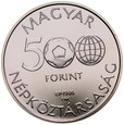 D272. Węgry, 500 forintów 1986, Meksyk 1986,  st L