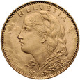 B88. Szwajcaria, 10 franków 1922, Heidi, st 1-
