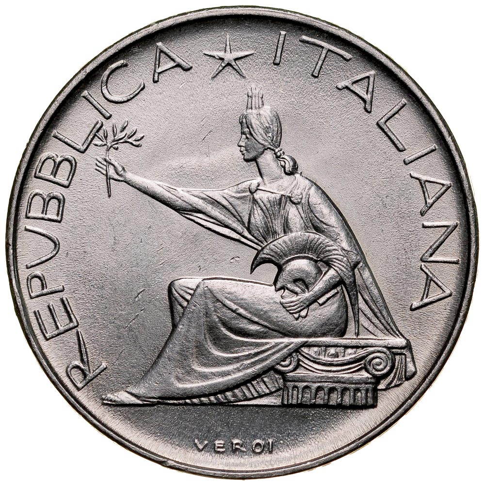 A206. Włochy, 500 lira 1961 Kwadryga, st 1-