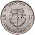 C401. Wegry, 5 forintów 1947, Kossuth, st 2-
