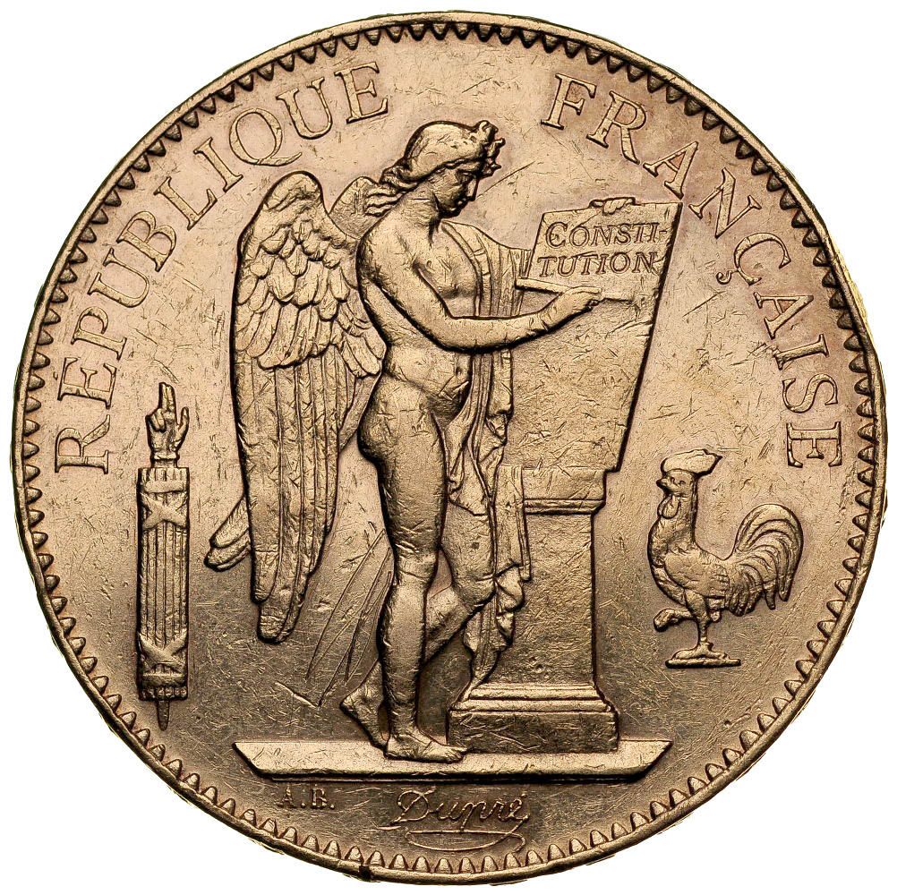 D175. Francja, 100 franków 1899, Anioł, st 3