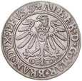 E100. Albrecht Hohenzollern 1525-1568, Grosz 1532, Królewiec. st 3+