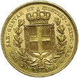 C446. Włochy, Sardynia, 100 lirów 1834, Karol Albert, st 2/2+