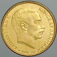 A141. Dania, 20 koron 1914, Christian X, st 2+