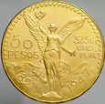 C181. Meksyk, 50 pesos 1947, Anioł, st 1-