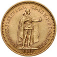 Węgry, 10 koron 1892, Franz Josef, st 2-