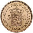 Holandia, 5 guldenów 1912, Wilhelmina, st 1