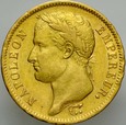 C33. Włochy, 40 lirów 1811 A, Napoleon, 3++