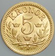 C198. Szwecja, 5 koron 1901, Oskar II, st 1