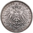 D284. Niemcy, 3 marki 1908, Prusy, st 2