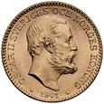 A153. Szwecja, 10 koron 1901, Oskar II, st 1