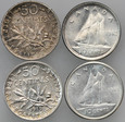 C406. Świat, 4 monety, Francja, Kanada