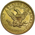 B39. USA, 5 dolarów 1906, Liberty, st 2/2+