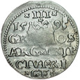 B297. Trojak ryski 1595, Zyg III, st 3+