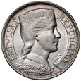 C380. Łotwa, 5 łatów 1929, Republika, st 2/2+