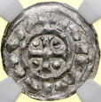 S100. Normandia, Denar , Ryszard I 942-996, NGC MS62